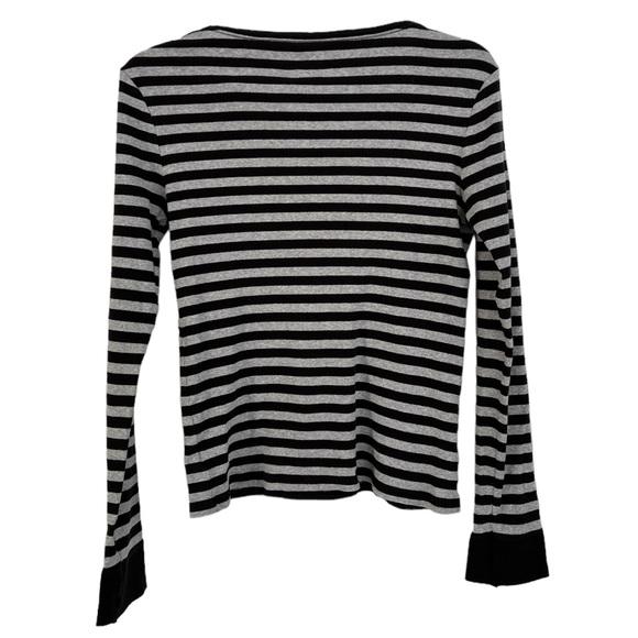 Faded Glory Women’s Ribbed Black and Gray Top Sz XL (16-18) - Picture 2 of 6